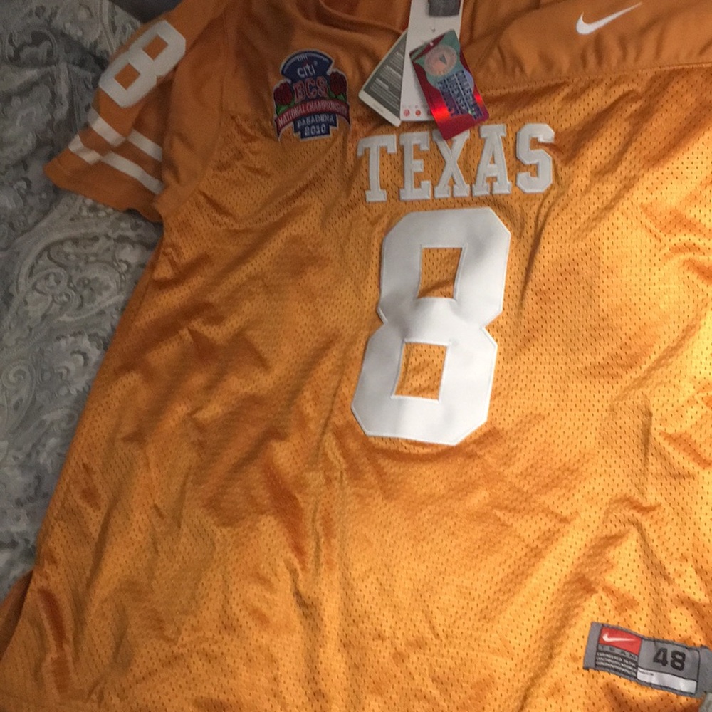 NWT Nike Texas Authentic Jordan Shipley Jersey